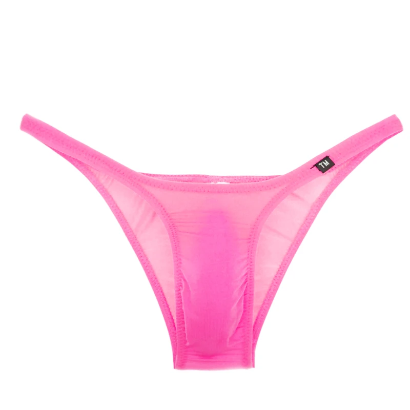 Мужские трусы бикини с низкой талией черные брифы мешочком для пениса