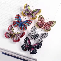 2020 new mothers day mom gifts enamel rhinestone crystal butterfly brooch pins bridal wedding collar lapel pin party jewelry