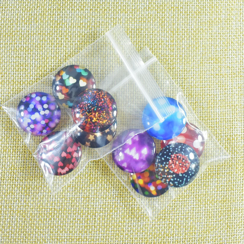 NewHandmade Light and shadow series 10pcsmixed12mm/16mm/18mm/20mm/25mm Round photo glass cabochon demo flat back Making findings | Украшения