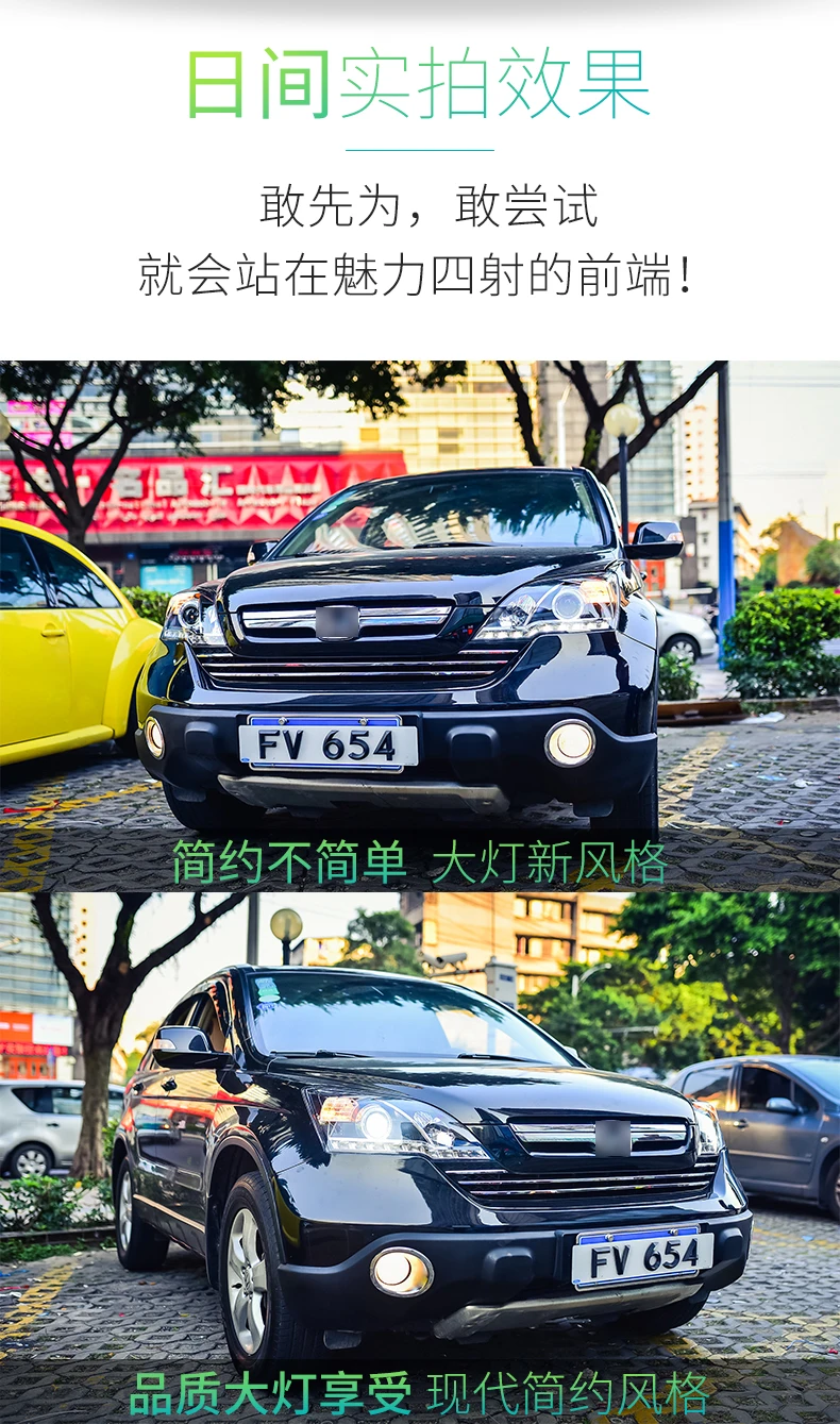 Автомобильный Стайлинг для Honda CRV головной светильник s 2007-2011 для CRV светодиодный головной фонарь Ангел глаз светодиодный DRL передний светильник Биксеноновая линза ксенон HID