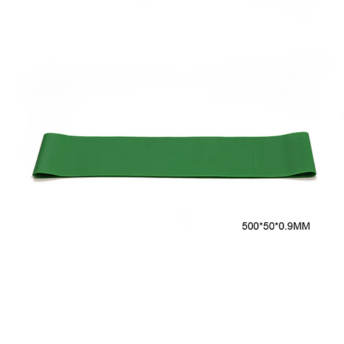 Green 500x50x0.9MM Эластичная резинка для упражнений фитнес-оборудование Спортивная резинка резиновое кольцо латексная Йога Спортзал силовая тренировка - Цвет: Green 500x50x0.9MM