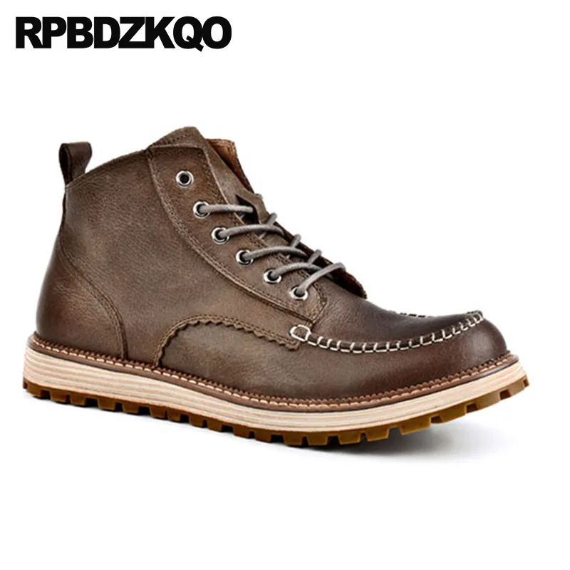 полнозернистая кожа удобный ботинки осенняя армейские батильоны военные