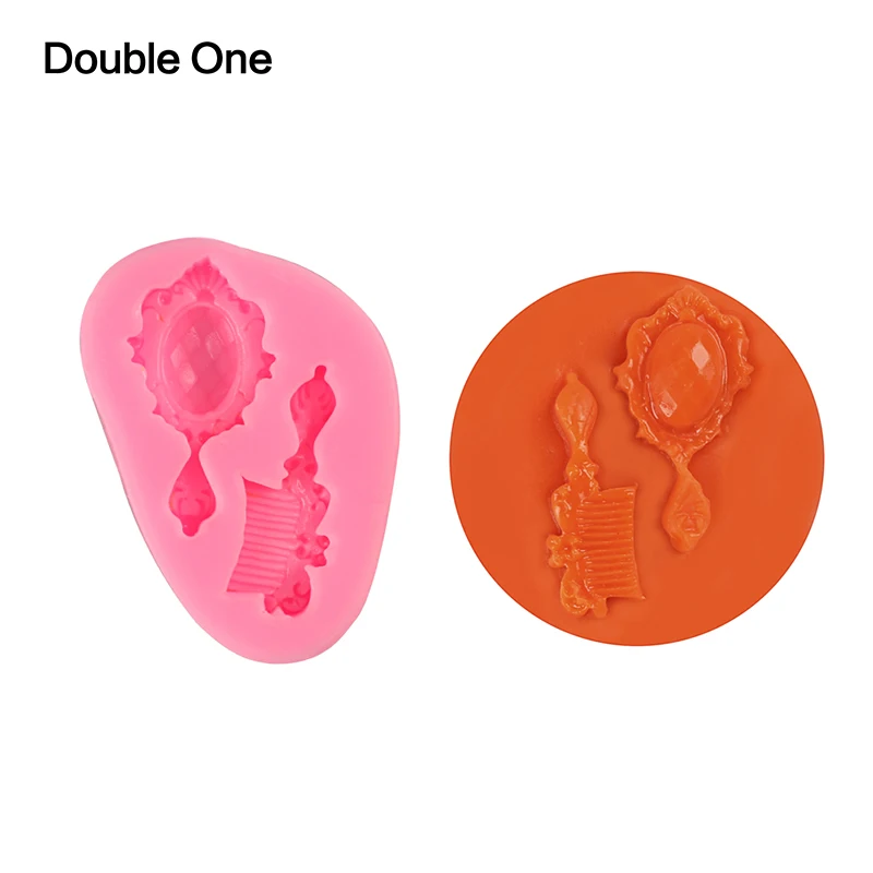 

Гребень для макияжа зеркало силиконовая смола кабошон Хрустальная форма ручной работы форма для изготовления ювелирных изделий ремесло DIY ...