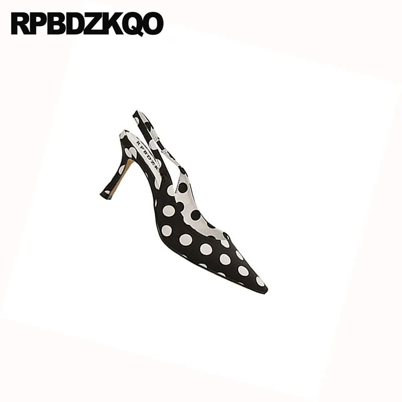 сандалии мода 2018 Slingback высокие каблуки дизайнер 3 дюймовый сатин Scarpin насосы