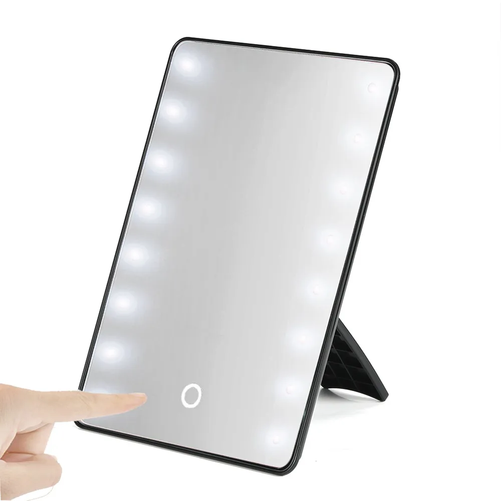 Фото 16 светодиодный зеркало для макияжа с подсветкой лампой портативный сенсорный