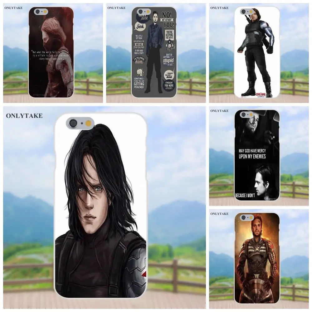 Vvcqod баки Барнс Marvel для Apple iPhone 4 4s 5 5C SE 6 S 7 8 Plus X Galaxy большое ядро II Prime Alpha TPU