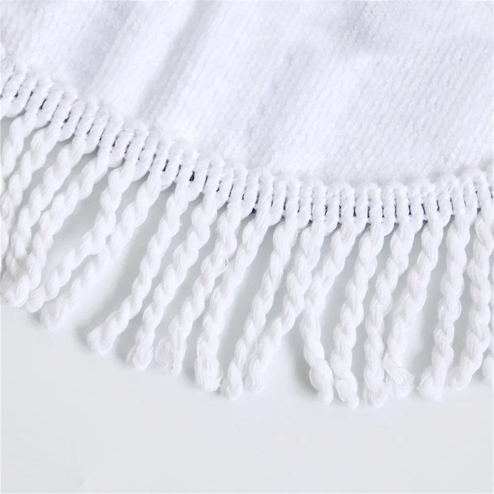 

Free shipping Novelty Gift Beautiful Flamingo Bird print Fringed Large Round Swim Surfing Bath beach towel Blanket Drop Shipping