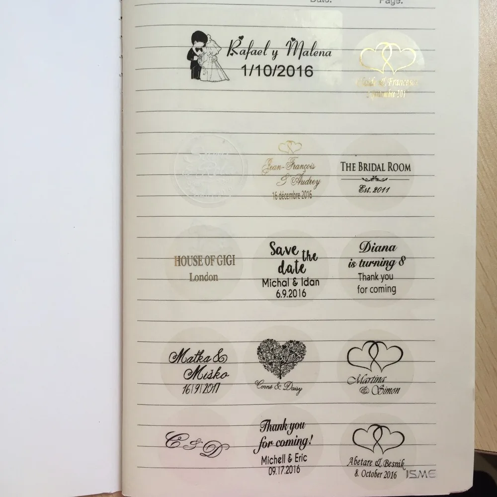 90 шт 3 см персонализированные спасибо имя этикетка День рождения украшение для