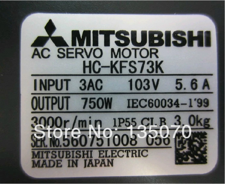 

Cheap original Mitsubishi driver servo motor 750W HC-KFS73K