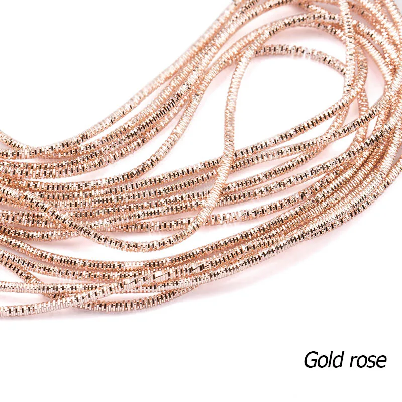 gold rose QIAO 1,5 мм шитье золотой работы вышивка, французский слиток проволоки, diy аксессуары, Золотая работа, изготовление ювелирных изделий, ручная работа, около 10 г/лот - Цвет: gold rose