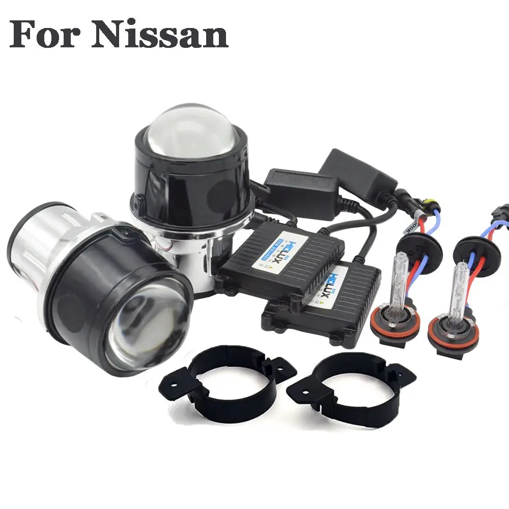 for Ninssan 2,5 дюймов HID Bi xenon противотуманные линзы проектора с 35 Вт H11 ксеноновый комплект для универсальных/Ford/Toyota/Nissan Автомобильные фары лампы модернизации - Цвет: for Ninssan
