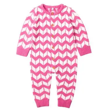 82W359 Pink Детские комбинезоны для новорожденных с длинными рукавами; Комбинезоны для маленьких девочек; сезон осень; яркие цвета; Комбинезоны для маленьких мальчиков; детская трикотажная одежда - Цвет: 82W359 Pink