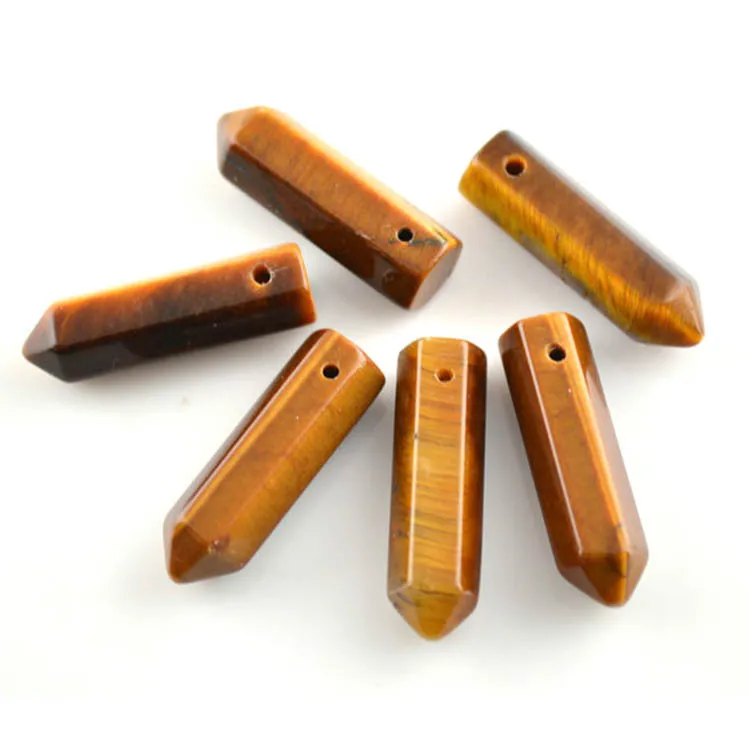 Высокое качество коричневый цвет тигровые глаза верхние отверстия 10x30 мм