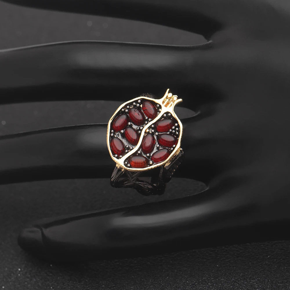 Темно красные циркониевые золотые гранатовые блестящие CZ Обручальные кольца для