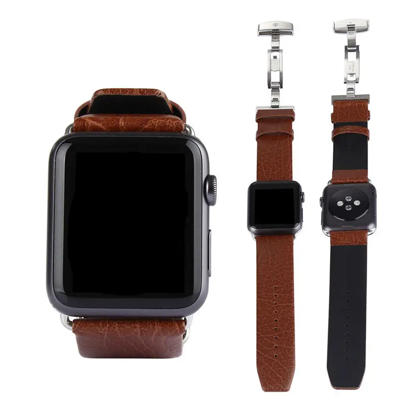 URVOI кожаный ремешок для apple watch серии 4 3 2 1 Спорт/стандартные натуральная кожа