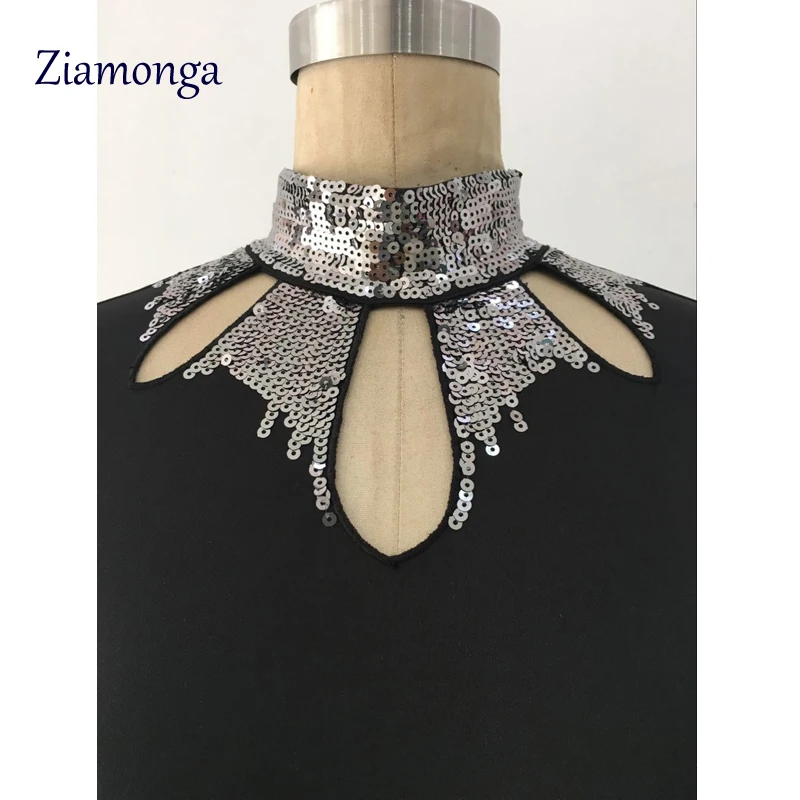 2017 Брендовое дизайнерское женское черное зимнее платье с длинными рукавами