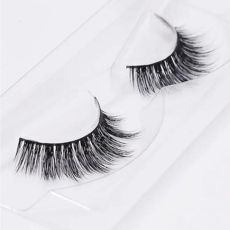

1 Pair 3D 100% Real Natural Mink Thick Fake False Eyelashes Eye Makeup Lashes Extension Beauty Tools S213
