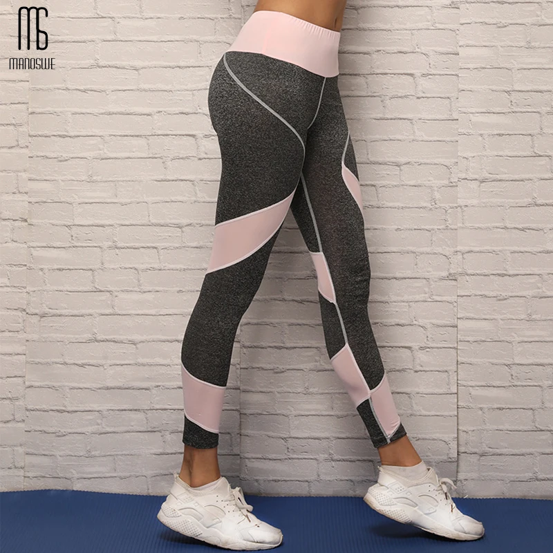 Peach Buttocks Pink Sexy Stitching Sports Yoga Pants Sport Capri Gym Legging 2019 New Fashionable Sportswear for Women | Спорт и