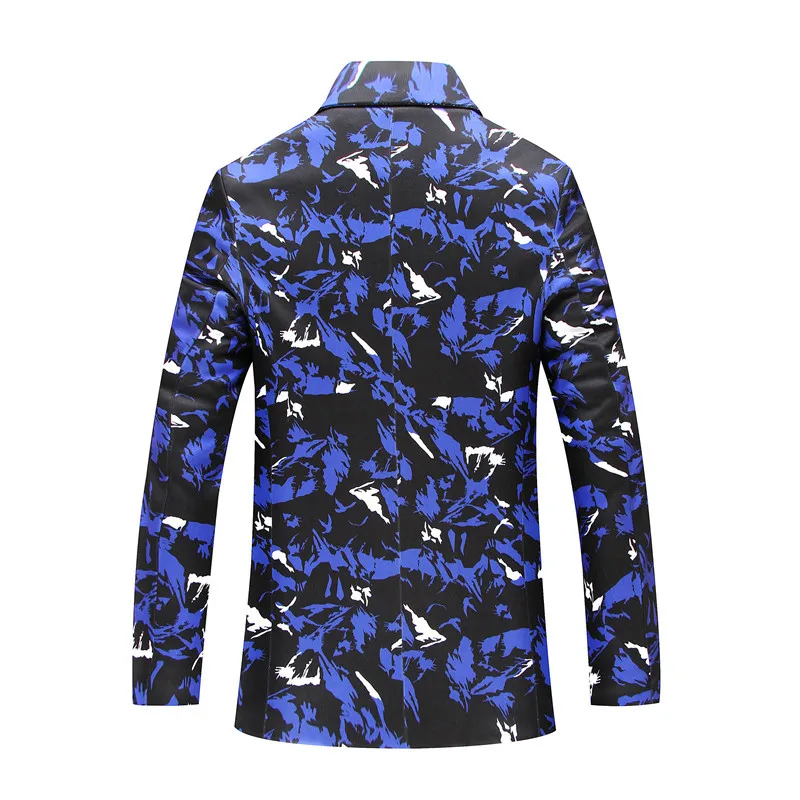 Модный новый Камуфляжный Блейзер мужской костюм куртка на весну и осень