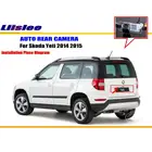 Двойная камера для Skoda Yeti 2014 2015, парковочная HD CCD RCA NTST PAL автомобильная DVD-камера
