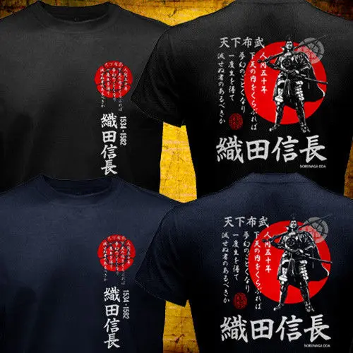 Новая японская Sengoku Oda Nobunaga Daimyo Shogun Samurai Tenka Fubu 2019 модная повседневная футболка