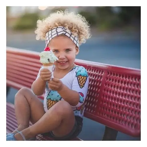 Новинка 2018 летний Стильный комбинезон для мороженого милая детская одежда с