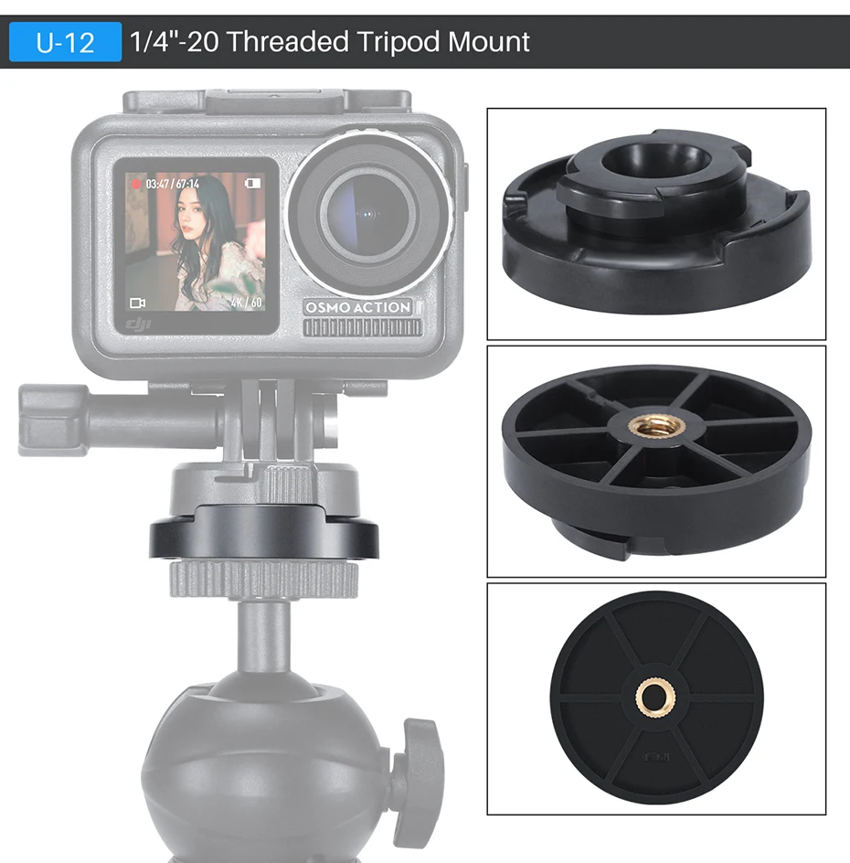 Ulanzi Accessories Kit for DJI Osmo Aticon Camera Mount Holder Adapter Tripod Arca Quick Release | Электроника