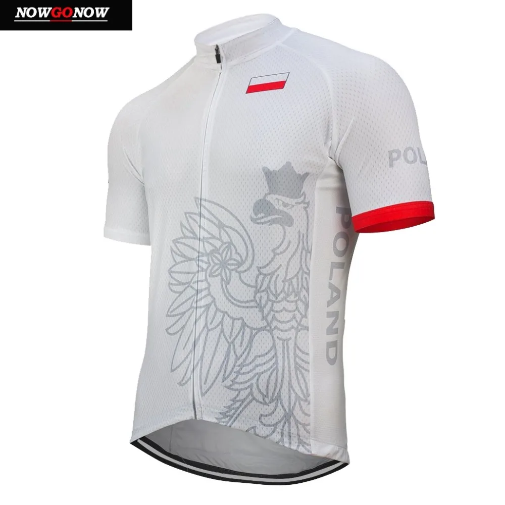 Джерси для велоспорта poland national team для мужчин pro с коротким рукавом лето pro белый и красный велосипед одежда дорожный костюм для велосипедного спорта дышащий