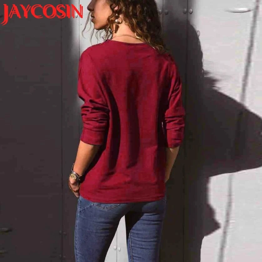 2018 футболка Для женщин Повседневное рубашка с круглым вырезом плед печати