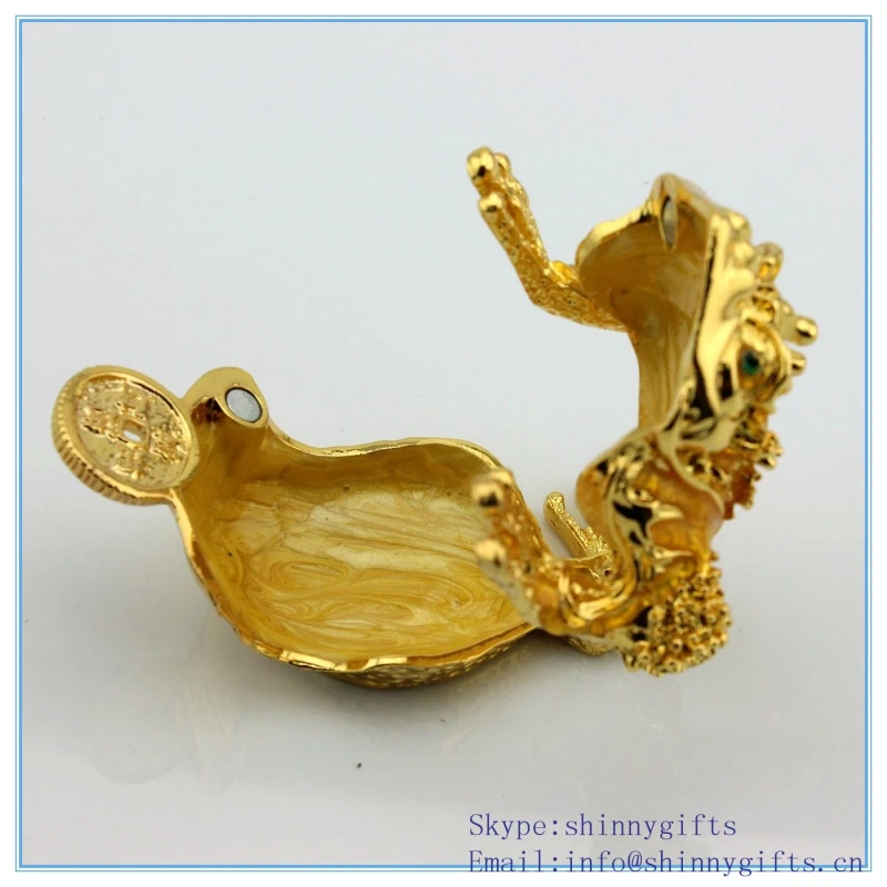 Производство эмали жаба форма покрытие металлом для магнита ручной работы