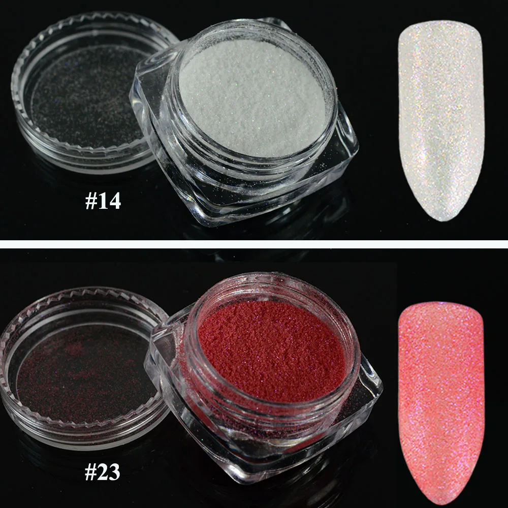 1 коробка лазерный блеск для ногтей порошок сахар ультратонкий маникюр Хромовый