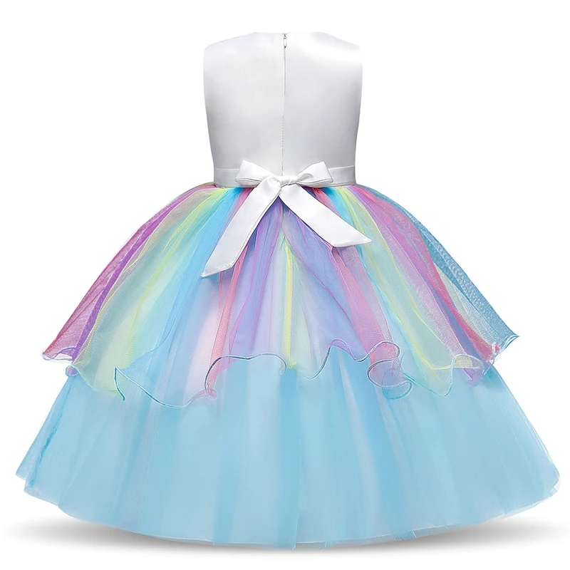 Baby Girls Dress Unicorn Tutu Pastel Rainbow Princess Birthday Party Children Kids Halloween Costume | Детская одежда и обувь