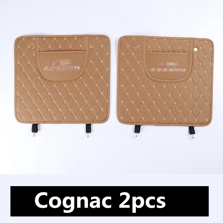 Cognac 2pcs Для TOYOTA AVALON автокресло анти-игровой коврик типа оснастки антифрикционным материалом с защитой от проколов анти запачкать и легко очистить - Цвет: Cognac 2pcs