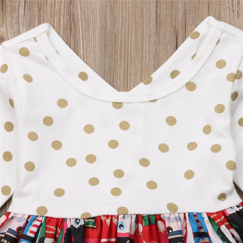 Детское осеннее рождественское платье с поясом для девочек 2018 модное