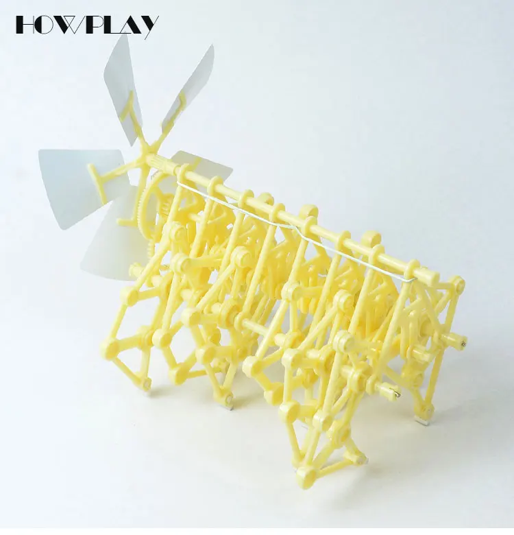 HowPlay сила ветра бионический зверь Технология животных DIY Детская игрушка ручной