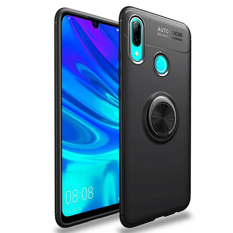 Для huawei P30 Pro P Smart 2019 силиконовый чехол повернуть палец кольцо Магнит автомобиля