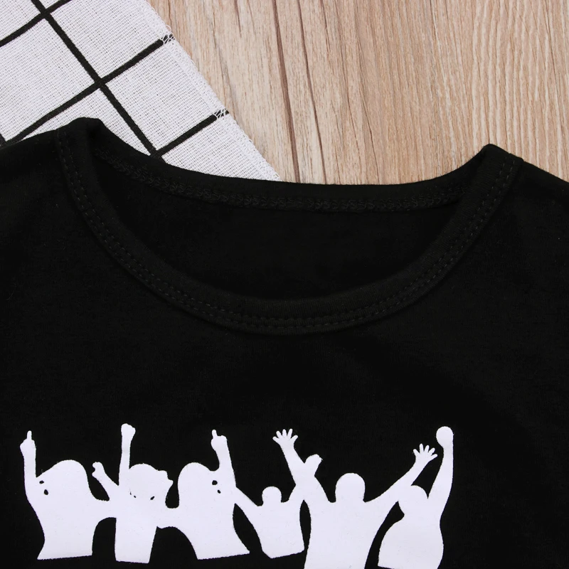 Rorychen рок футболка детская 2018 из хлопка Одежда с овальным вырезом Футболка для - Фото №1