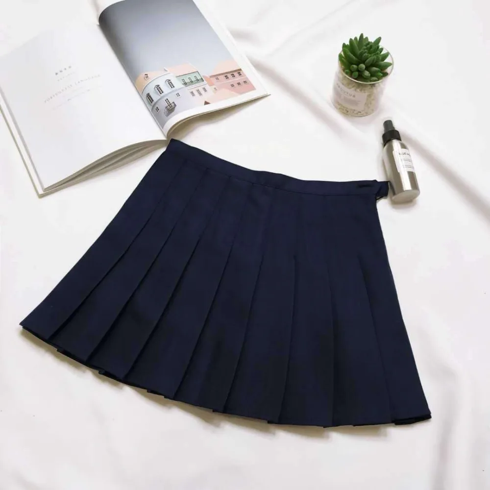 Женская плиссированная мини юбка с высокой талией для косплея|Женские юбки| |