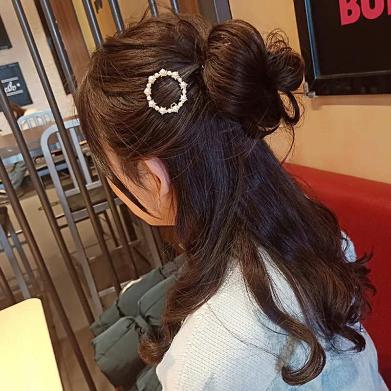 Новые модные женские аксессуары для волос заколки с искусственным жемчугом