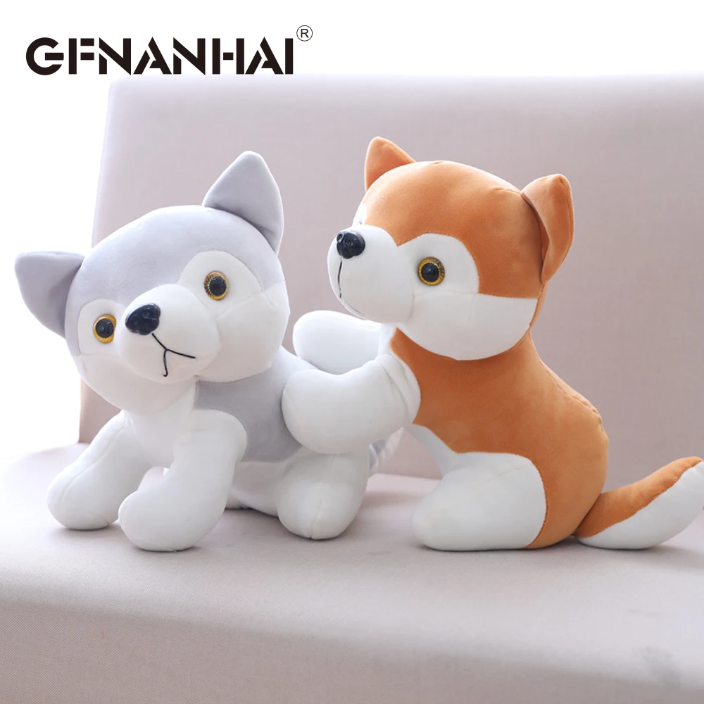 

1pc 30cm cute husky dog plush toy stuffed soft Down Cotton animal dolls kawaii baby kids finger puppy dog toys for birthday gift