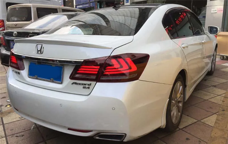 Автомобильный Стайлинг светодиодный задний фонарь для Honda Accord 9 задний светильник s- для Accord задний светильник DRL+ сигнал поворота+ тормоз+ задний светодиодный светильник