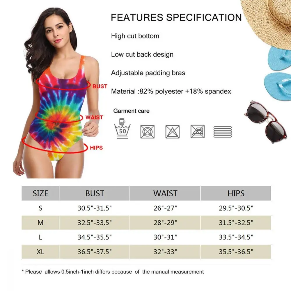 Пиццы Tie-Dye женский сплошной сексуальный 3D принт поддельные бикини купальники костюм купальники пляжная одежда