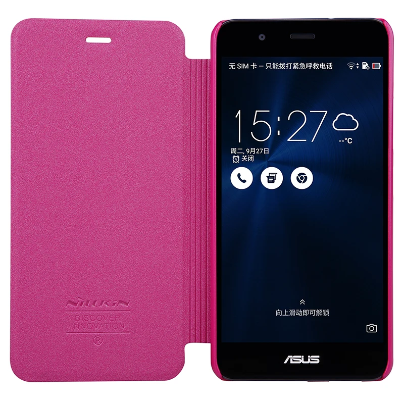 Чехол для asus zenfone 3 max zc520tl, чехол, 5,2 дюймов, NILLKIN Sparkle PU+ PC кожаный чехол, откидная крышка для asus zenfone 3 max