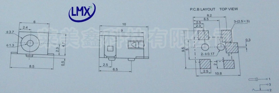 30 шт. разъем питания для 5 pin SMT SMD 3 7*1 мм DC092 | Обустройство дома