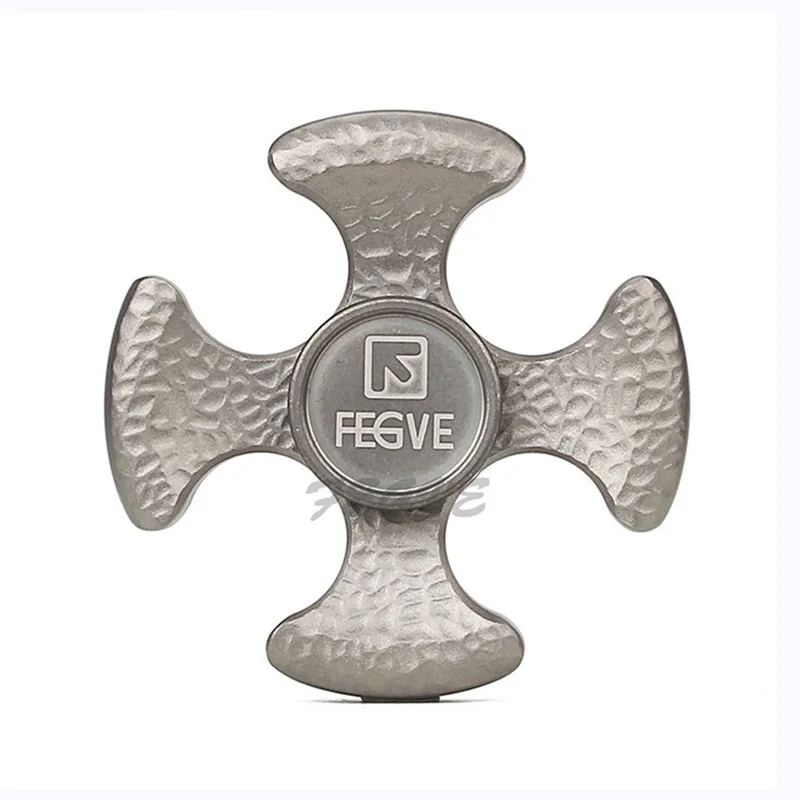 Fegve Одежда высшего качества Спиннеры гравировка логотипа Титан EDC руки Spinner Для
