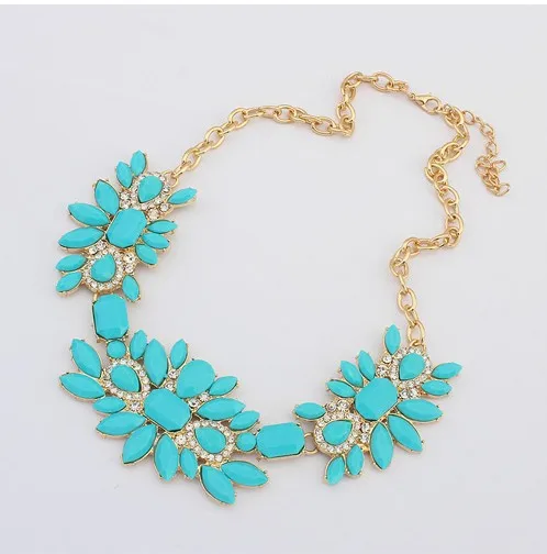 Free Shipping 2014 New Arrived Europe fashion wild fresh sweet pendant necklace chunky Statement Necklace women Gift jewelry |
