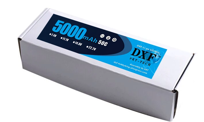 2018 dxf RC Lipo Батарея 7.4 В 5000 мАч 50c-100c 2 S Bateria для AKKU автомобилей Лодка Самолет Quadcopter