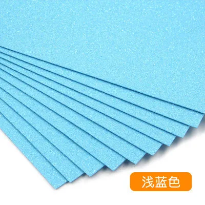 light blue 2 мм 50*50 см PE пены EVA Бумага ручной работы листов губка предметы для скрапбукинга для цветов фон DIY карты работа подарок декор 5 шт - Цвет: light blue