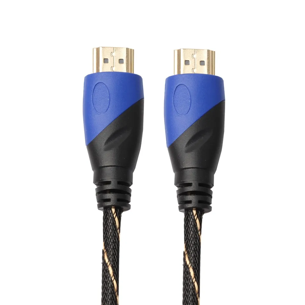 REXLIS нейлоновая оплетка кабеля HDMI 0,5 M 1 м 3 м 5 м 10 M HDMI кабель 1080 P 3D для PS4 Xbox проектор HD ЖК-дисплей Apple ТВ PC ноутбук
