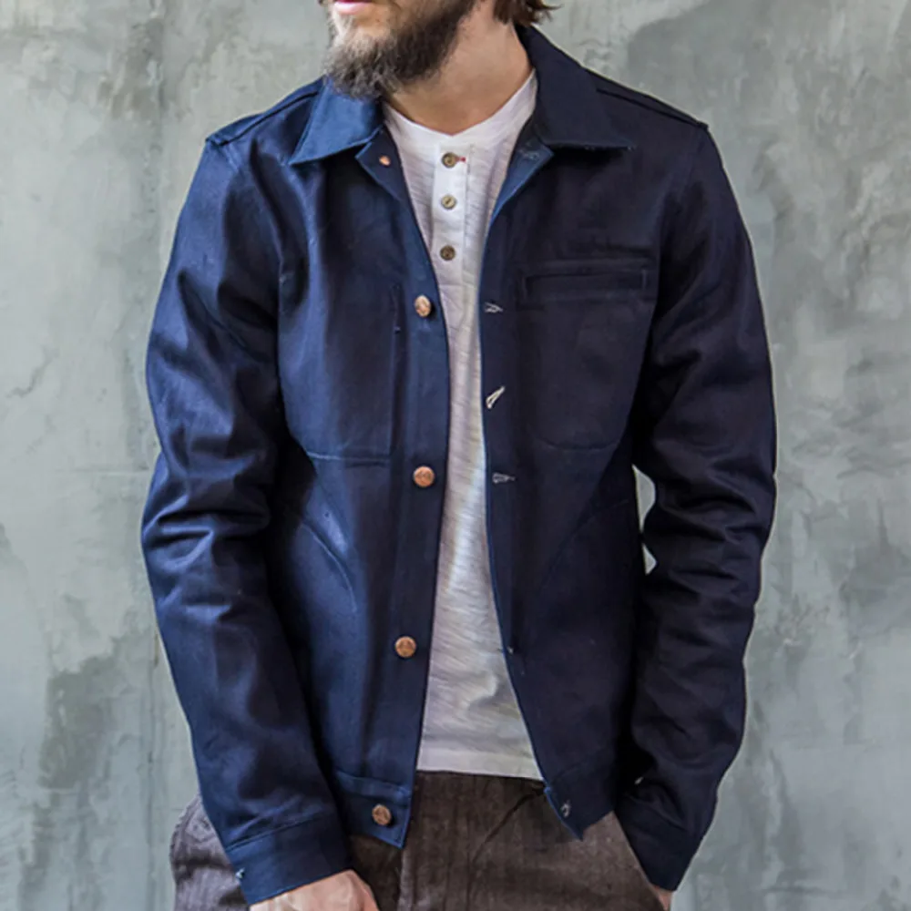 2017 Весна Осень брендовая Новая мужская джинсовая куртка карго Повседневная